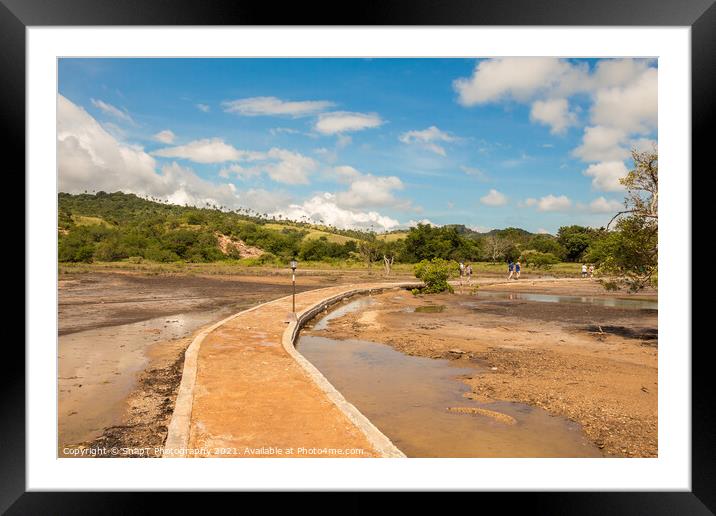 The path at the entrance to Komodo National Park in Rinca Island, Indonesia Framed Mounted Print by SnapT Photography