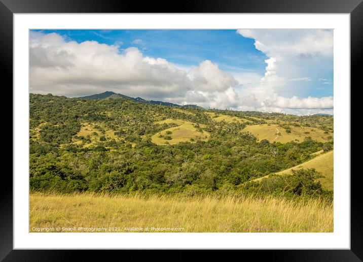 The landscape of Rinca Island in Komodo National Park in Indonesia Framed Mounted Print by SnapT Photography