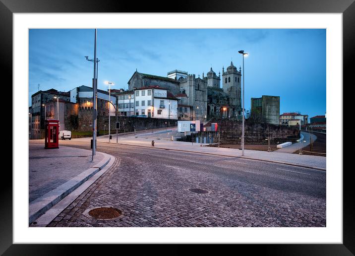 Morning in City of Porto in Portugal Framed Mounted Print by Artur Bogacki