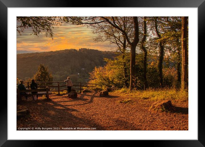 Symonds Yat is a village in the Wye Valley near the Welsh Boarder  Framed Mounted Print by Holly Burgess