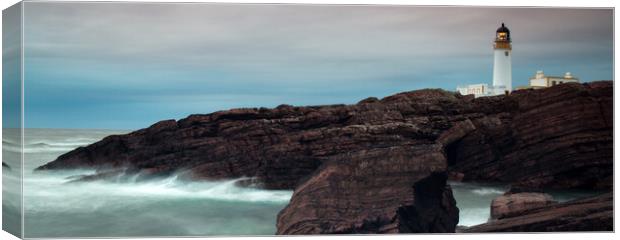 Stormy Lighthouse, Gairloch Canvas Print by Christopher Stores