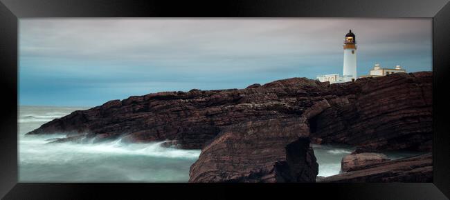 Stormy Lighthouse, Gairloch Framed Print by Christopher Stores