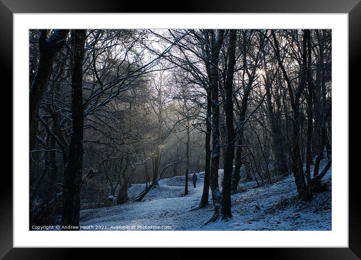  Winter Solitaire Framed Mounted Print by Andrew Heath