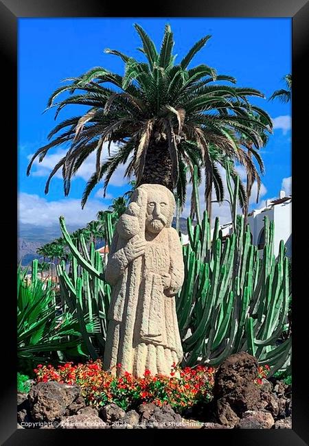 Saintly Sentinels Tenerife Framed Print by Deanne Flouton