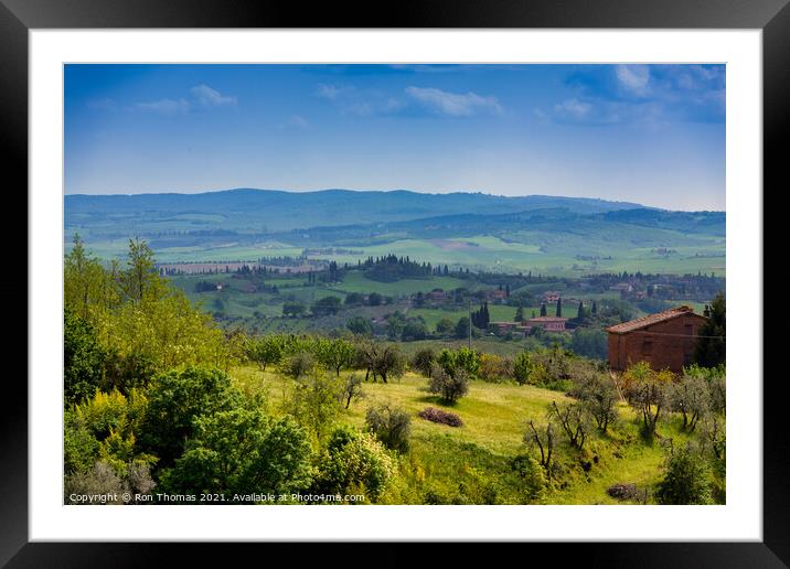 A Scene in Tuscany Framed Mounted Print by Ron Thomas