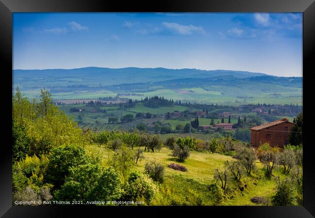 A Scene in Tuscany Framed Print by Ron Thomas