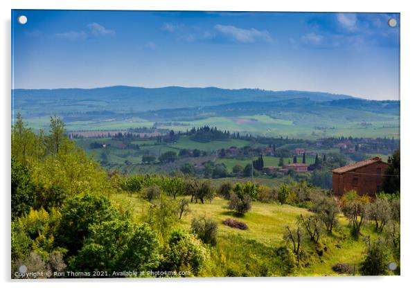 A Scene in Tuscany Acrylic by Ron Thomas