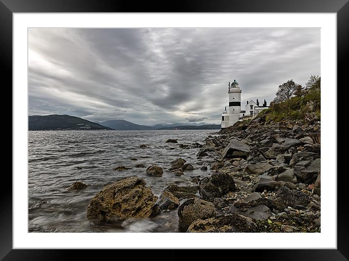 Cloch lighthouse Framed Mounted Print by Sam Smith