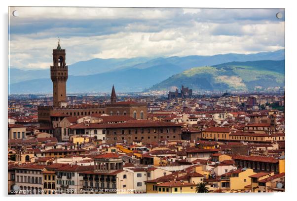 View over Florence Acrylic by Ron Thomas
