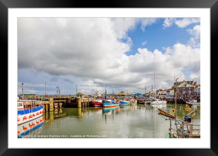 Padstow Harbour Framed Mounted Print by Graham Prentice