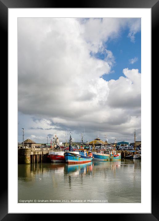 Padstow Harbour Fishing Boats Framed Mounted Print by Graham Prentice