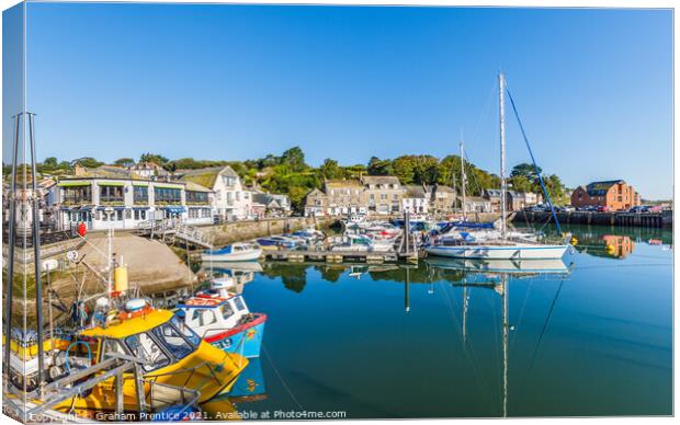 Padstow Harbour Canvas Print by Graham Prentice