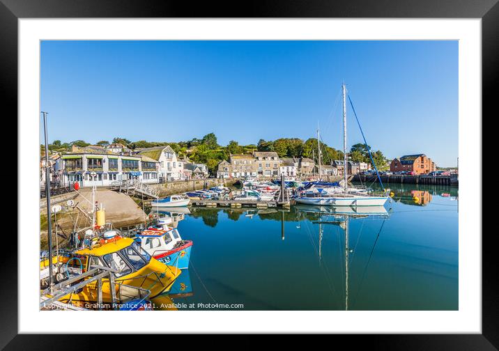 Padstow Harbour Framed Mounted Print by Graham Prentice