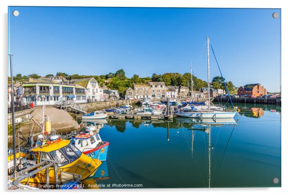 Padstow Harbour Acrylic by Graham Prentice