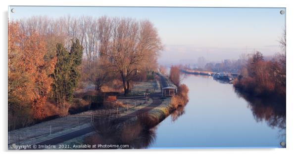 River Dender View, Gijzegem, Belgium Acrylic by Imladris 