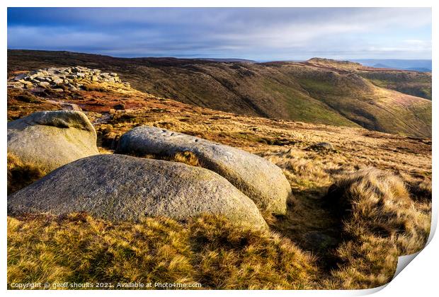Kinder Scout Print by geoff shoults