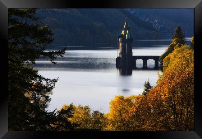 The straining tower at Lake Vyrnwy Framed Print by Rory Trappe