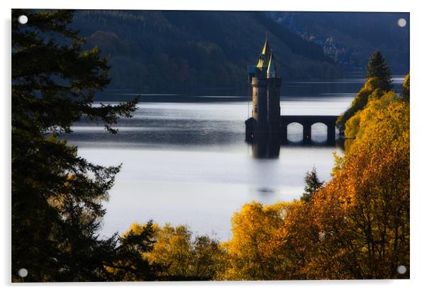 The straining tower at Lake Vyrnwy Acrylic by Rory Trappe