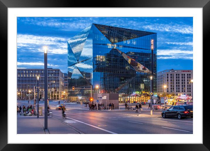  Cube Berlin Framed Mounted Print by peter schickert
