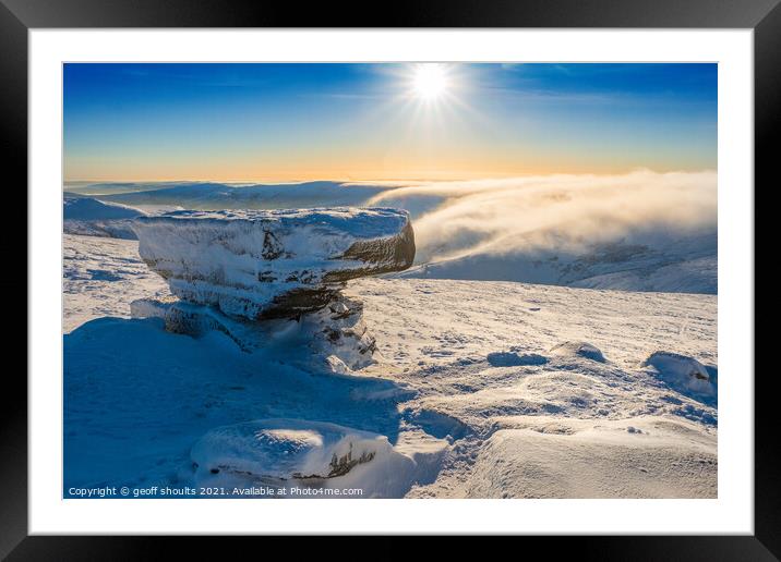 Winter, Kinder Framed Mounted Print by geoff shoults