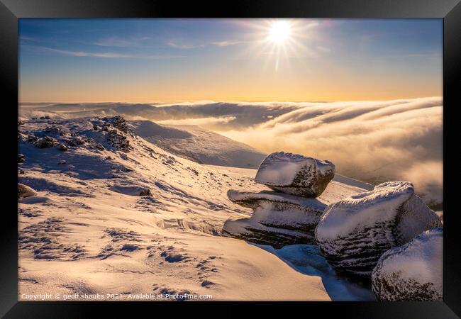 Kinder Inversion Framed Print by geoff shoults