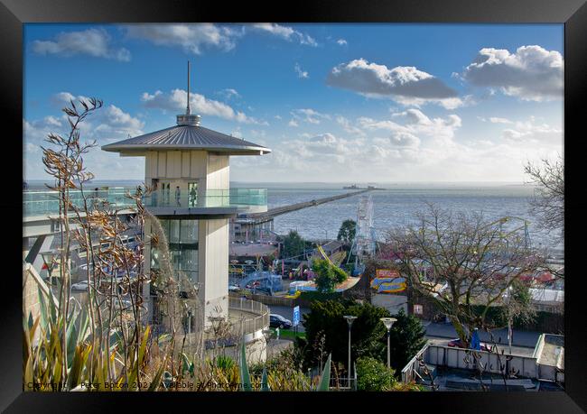 Observation tower at Southend on Sea seafront, Essex, UK.  Framed Print by Peter Bolton