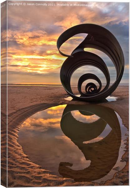 Reflections Of The Shell Canvas Print by Jason Connolly