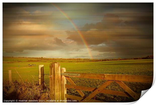Rainbow's End Print by Heather Goodwin
