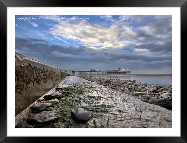 Blackpool Beach. Framed Mounted Print by Jason Connolly
