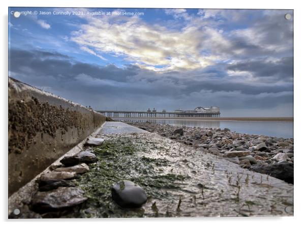 Blackpool Beach. Acrylic by Jason Connolly