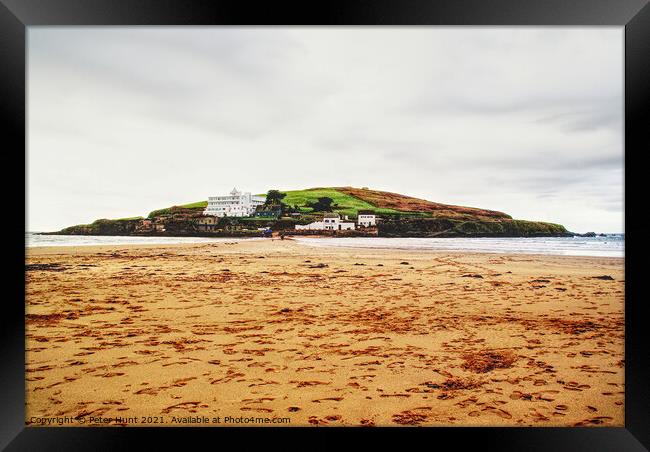 Causeway To Burgh Island Framed Print by Peter F Hunt