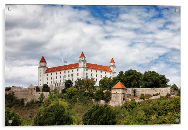 Bratislava Castle Acrylic by Artur Bogacki