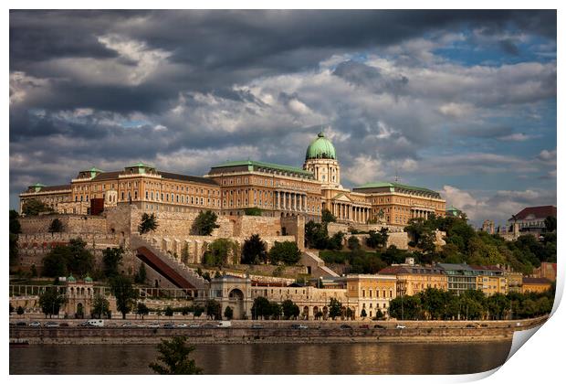 Buda Castle in Budapest Print by Artur Bogacki