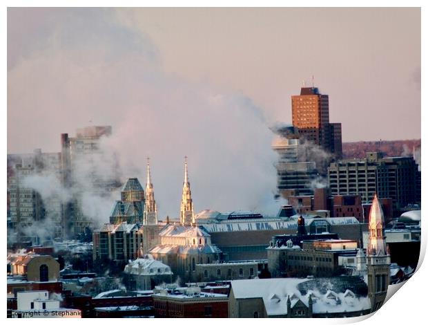 Cold Morning Print by Stephanie Moore