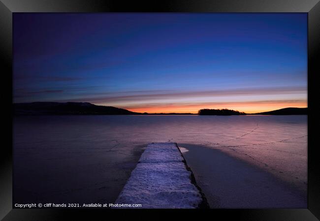 Loch Leven pier at sunrise. Framed Print by Scotland's Scenery