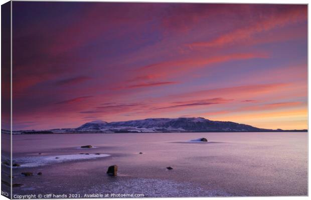 loch leven at sunrise. Canvas Print by Scotland's Scenery