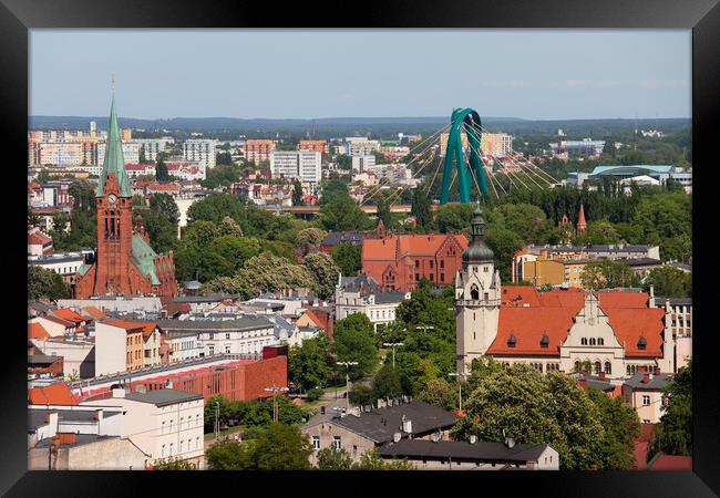 City of Bydgoszcz in Poland Framed Print by Artur Bogacki