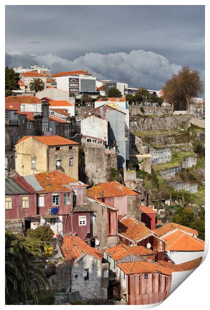 Houses of Porto in Portugal Print by Artur Bogacki