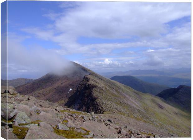 Final Summit of Ben Cruachan  Canvas Print by Christopher Stores
