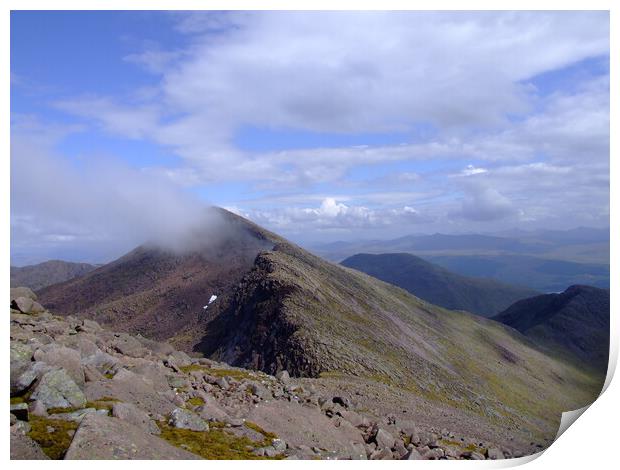 Final Summit of Ben Cruachan  Print by Christopher Stores