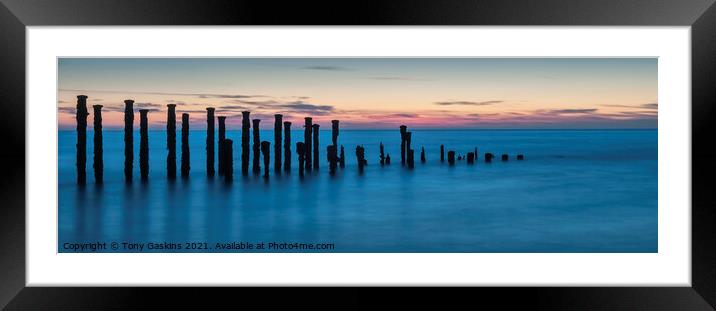 Dawn, Spurn Point East Yorkshire Framed Mounted Print by Tony Gaskins