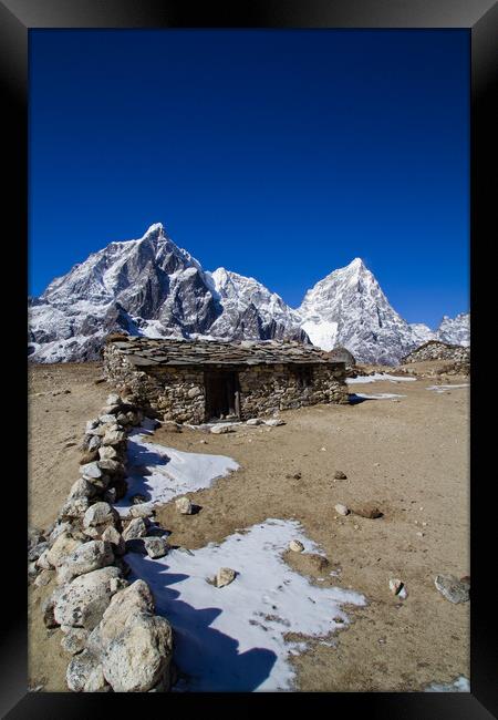 Yak Herders hut Nepal Framed Print by Christopher Stores