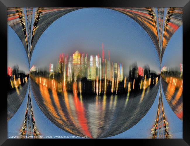 London City Lights Framed Print by Kevin Plunkett