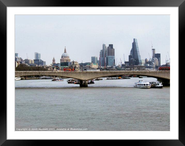 The City of London Framed Mounted Print by Kevin Plunkett