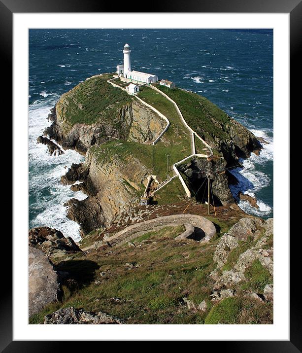 South Stack Lighthouse Framed Mounted Print by Howard Corlett