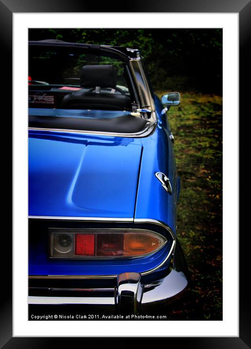 Triumph Stag Framed Mounted Print by Nicola Clark