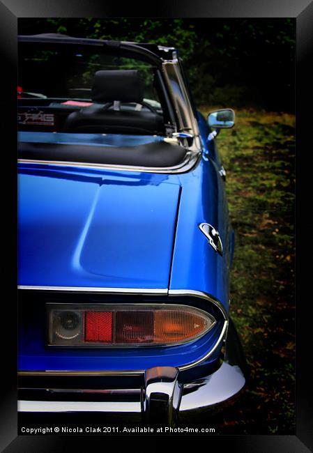 Triumph Stag Framed Print by Nicola Clark