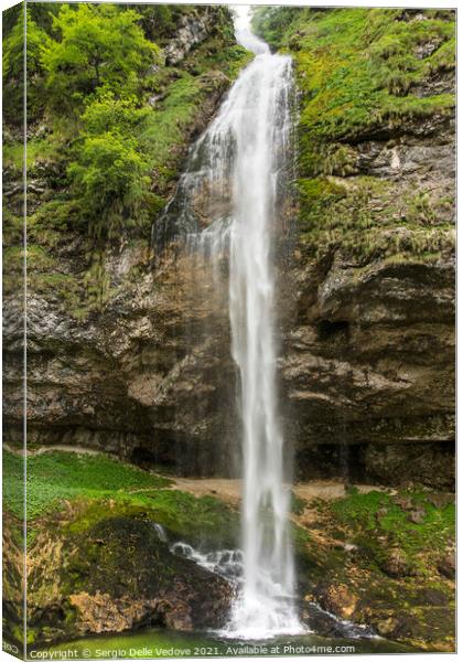 a waterfall  Canvas Print by Sergio Delle Vedove