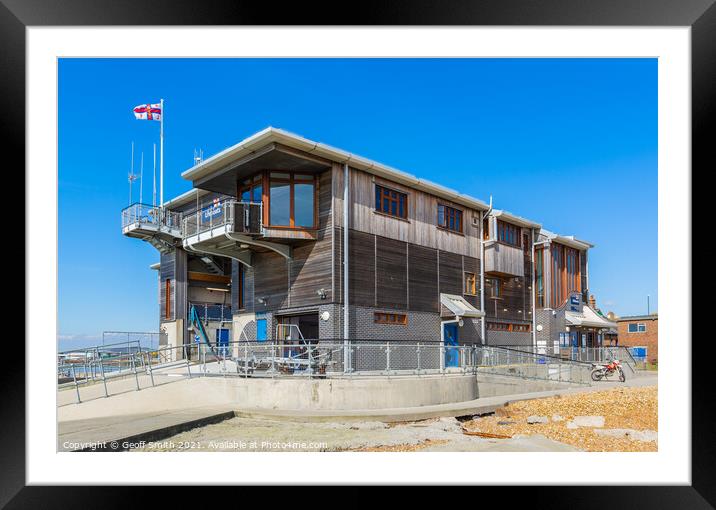 RNLI Shoreham Lifeboat Station Framed Mounted Print by Geoff Smith