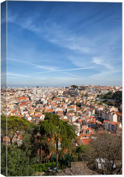 Cityscape of Lisbon in Portugal Canvas Print by Artur Bogacki